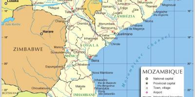 Maputo Mosambiik kaart